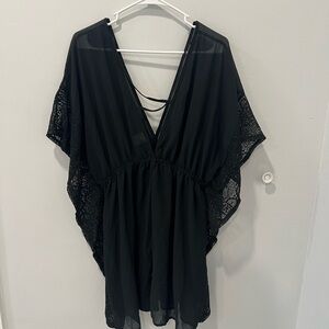 Xhilaration Black V-Neck Dress